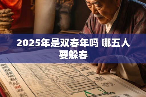 2025年是双春年吗 哪五人要躲春