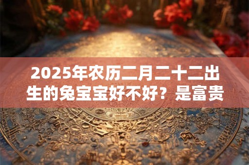 2025年农历二月二十二出生的兔宝宝好不好？是富贵命吗？