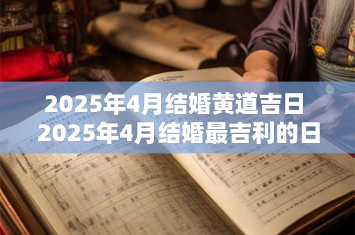 2025年4月结婚黄道吉日 2025年4月结婚最吉利的日子