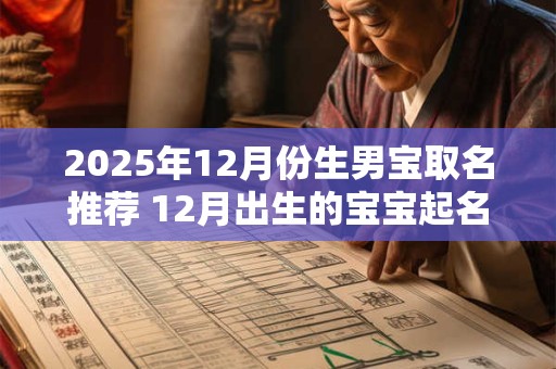 2025年12月份生男宝取名推荐 12月出生的宝宝起名技巧
