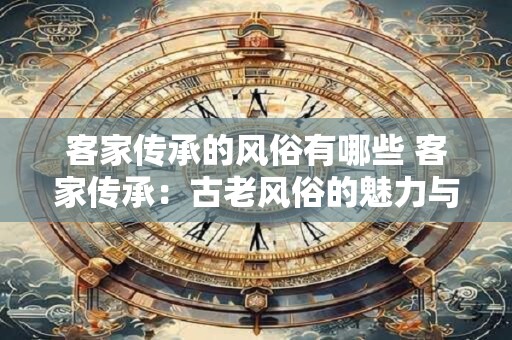 客家传承的风俗有哪些 客家传承：古老风俗的魅力与生机