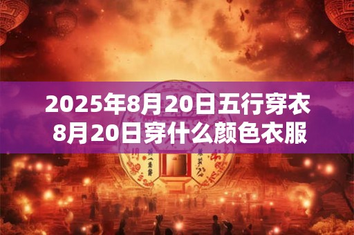 2025年8月20日五行穿衣 8月20日穿什么颜色衣服
