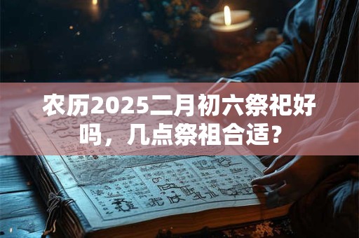 农历2025二月初六祭祀好吗，几点祭祖合适？