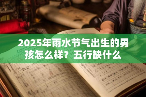 2025年雨水节气出生的男孩怎么样?五行缺什么 2025年雨水节气出生的男孩怎么样?五行缺什么