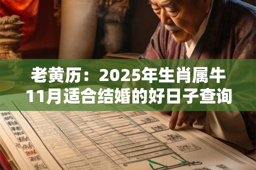 老黄历：2025年生肖属牛11月适合结婚的好日子查询