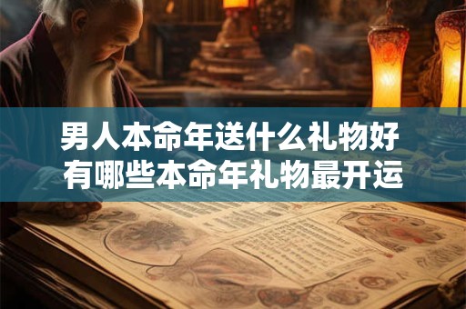 男人本命年送什么礼物好 有哪些本命年礼物最开运