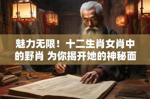 魅力无限！十二生肖女肖中的野肖 为你揭开她的神秘面纱！