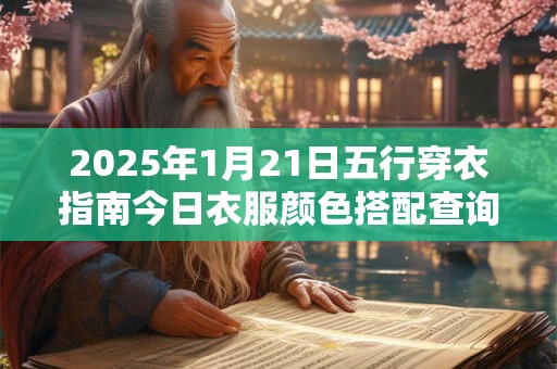 2025年1月21日五行穿衣指南今日衣服颜色搭配查询