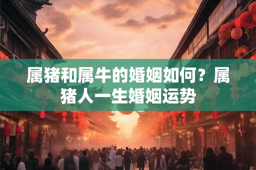 属猪和属牛的婚姻如何？属猪人一生婚姻运势