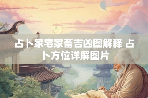 占卜家宅家畜吉凶图解释 占卜方位详解图片