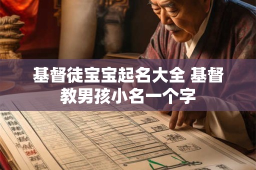 基督徒宝宝起名大全 基督教男孩小名一个字