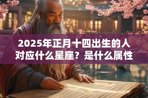 2025年正月十四出生的人对应什么星座？是什么属性？