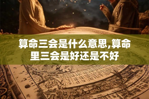 算命三会是什么意思,算命里三会是好还是不好