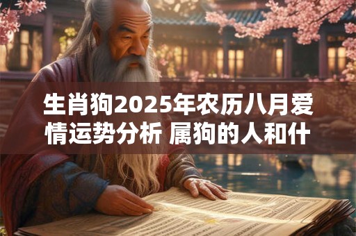 生肖狗2025年农历八月爱情运势分析 属狗的人和什么生肖相配？