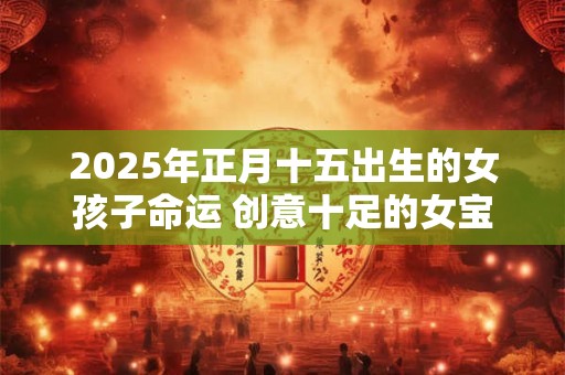 2025年正月十五出生的女孩子命运 创意十足的女宝宝名字