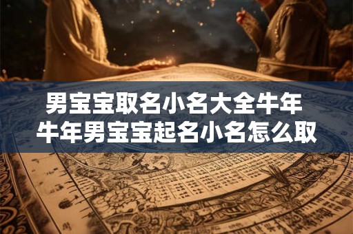 男宝宝取名小名大全牛年 牛年男宝宝起名小名怎么取