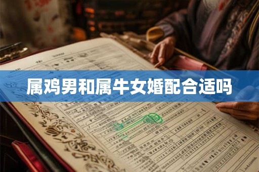 属鸡男和属牛女婚配合适吗