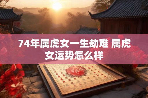 74年属虎女一生劫难 属虎女运势怎么样