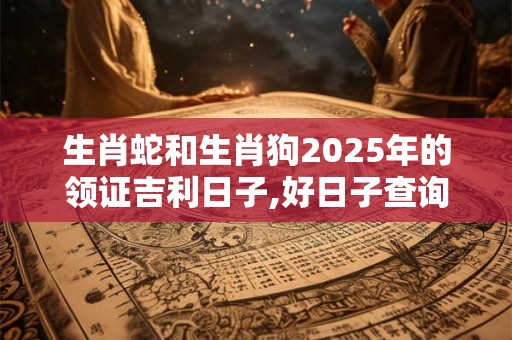 生肖蛇和生肖狗2025年的领证吉利日子,好日子查询