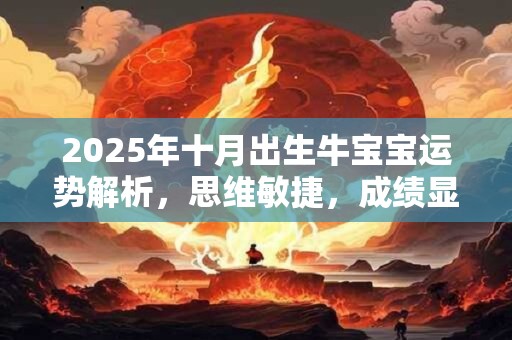 2025年十月出生牛宝宝运势解析，思维敏捷，成绩显著