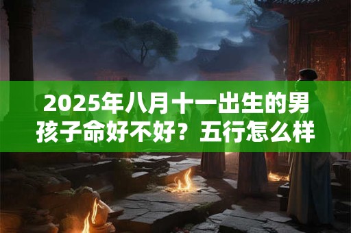 2025年八月十一出生的男孩子命好不好？五行怎么样