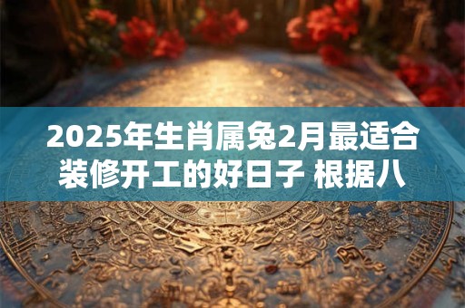 2025年生肖属兔2月最适合装修开工的好日子 根据八字查询