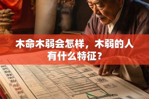木命木弱会怎样,木弱的人有什么特征? 木命木弱会怎样,木弱的人有什么特征?