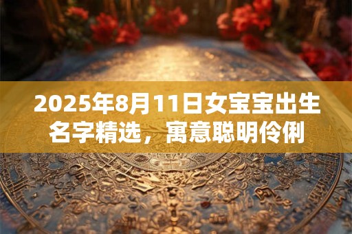 2025年8月11日女宝宝出生名字精选，寓意聪明伶俐