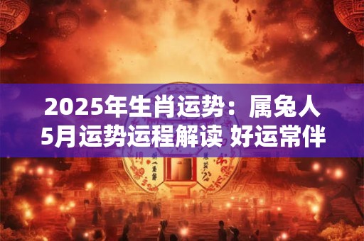 2025年生肖运势：属兔人5月运势运程解读 好运常伴运势长虹