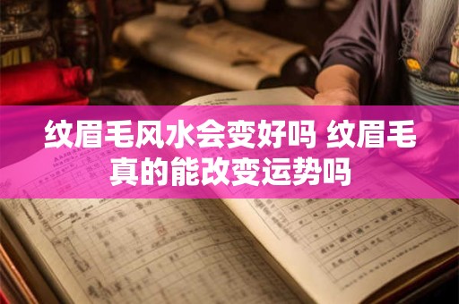 纹眉毛风水会变好吗 纹眉毛真的能改变运势吗