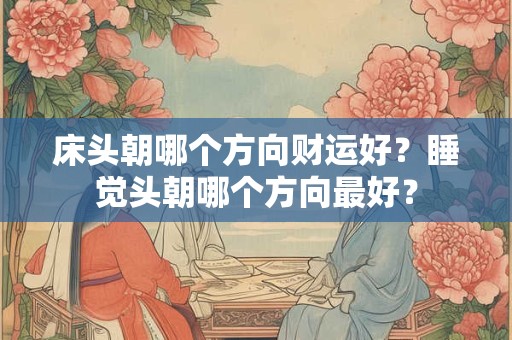 床头朝哪个方向财运好？睡觉头朝哪个方向最好？