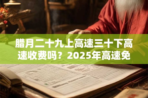 腊月二十九上高速三十下高速收费吗？2025年高速免费时间一览表