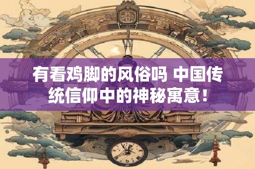 有看鸡脚的风俗吗 中国传统信仰中的神秘寓意！