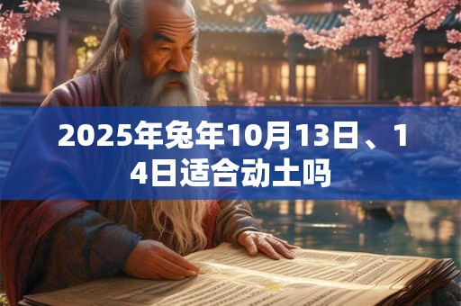 2025年兔年10月13日、14日适合动土吗