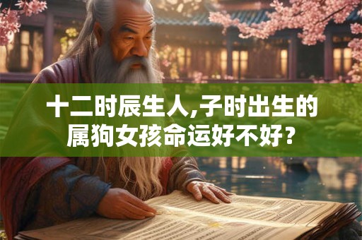 十二时辰生人,子时出生的属狗女孩命运好不好？