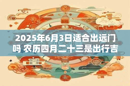 2025年6月3日适合出远门吗 农历四月二十三是出行吉日吗