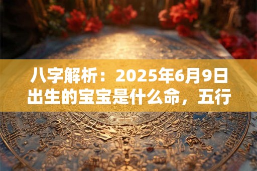 八字解析：2025年6月9日出生的宝宝是什么命，五行缺什么