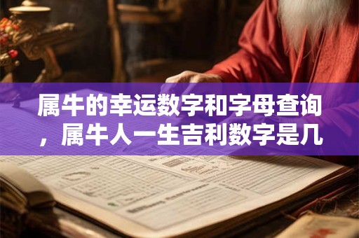 属牛的幸运数字和字母查询，属牛人一生吉利数字是几