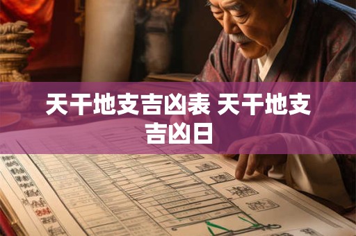 天干地支吉凶表 天干地支吉凶日