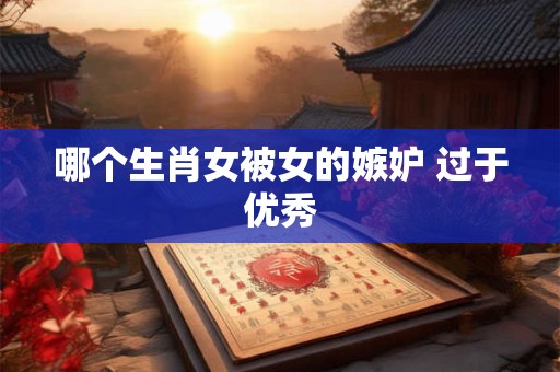 哪个生肖女被女的嫉妒 过于优秀