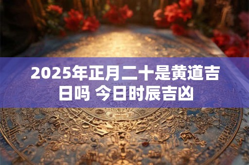 2025年正月二十是黄道吉日吗 今日时辰吉凶