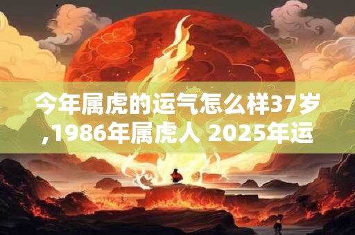 今年属虎的运气怎么样37岁,1986年属虎人 2025年运势女性