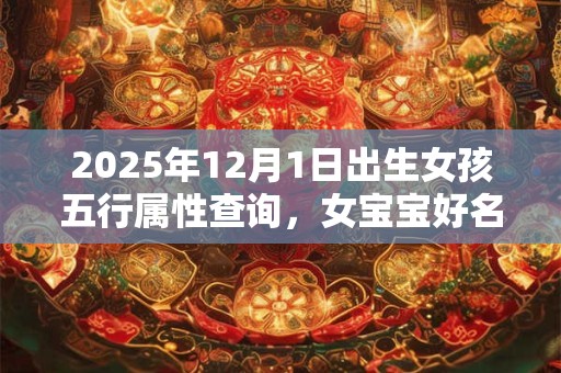 2025年12月1日出生女孩五行属性查询，女宝宝好名字合集