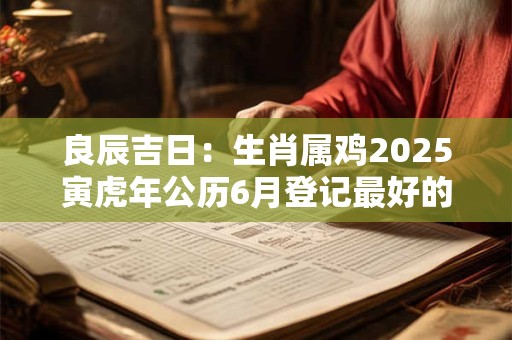 良辰吉日：生肖属鸡2025寅虎年公历6月登记最好的日子