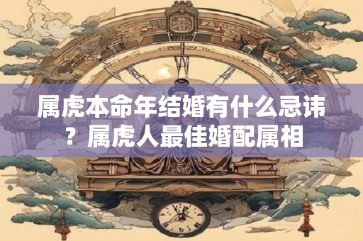 属虎本命年结婚有什么忌讳？属虎人最佳婚配属相