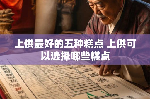上供最好的五种糕点 上供可以选择哪些糕点