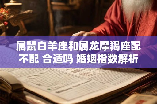 属鼠白羊座和属龙摩羯座配不配 合适吗 婚姻指数解析