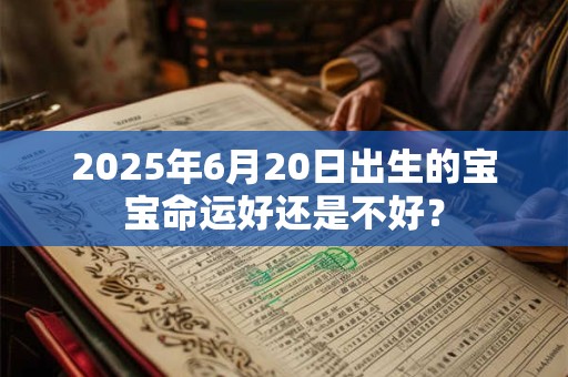 2025年6月20日出生的宝宝命运好还是不好? 2025年6月20日出生的宝宝命运好还是不好?