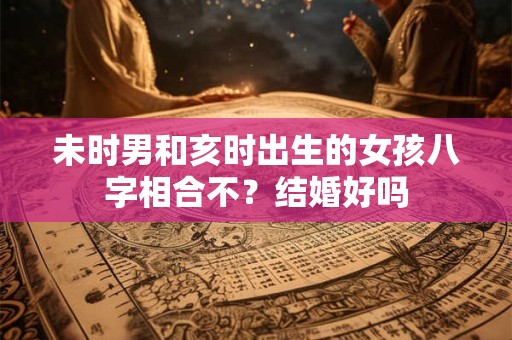 未时男和亥时出生的女孩八字相合不？结婚好吗