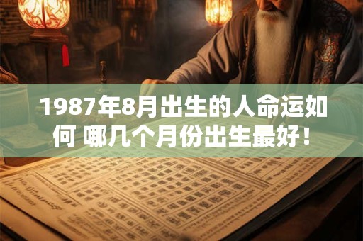 1987年8月出生的人命运如何 哪几个月份出生最好！